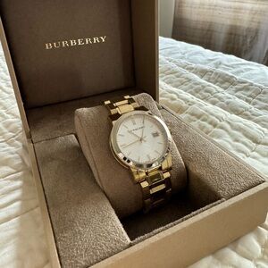 Authentic Gold Burberry Women’s Watch